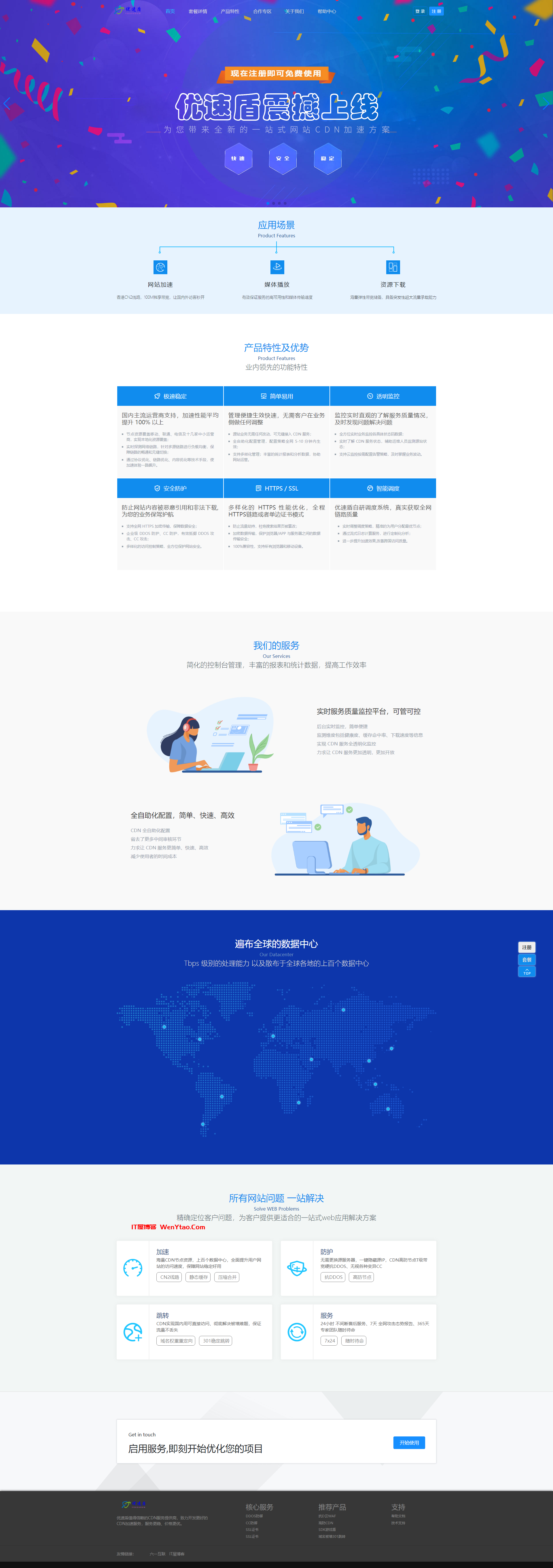  Yousudun CDN official website template CDN official website template CDNFLY official website template with package details page effect comparison before and after using CDN dynamic page networknbsp template CDN address official website page 1